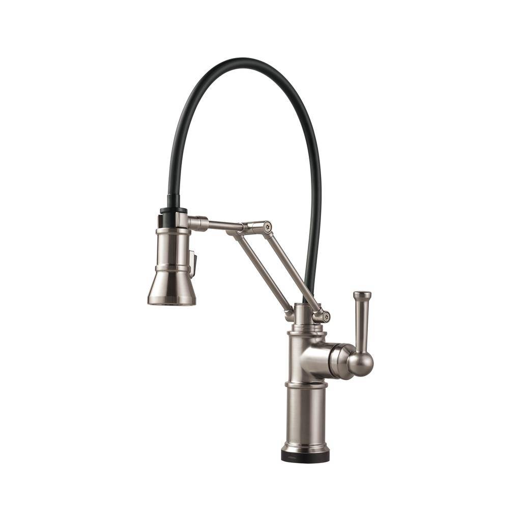 Brizo 64225LF Artesso Smart Touch Articulating Kitchen Faucet Stainless