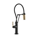 Brizo 64243LF-BLGL Litze Smart Touch Articulating Faucet Luxe Gold Matte Black