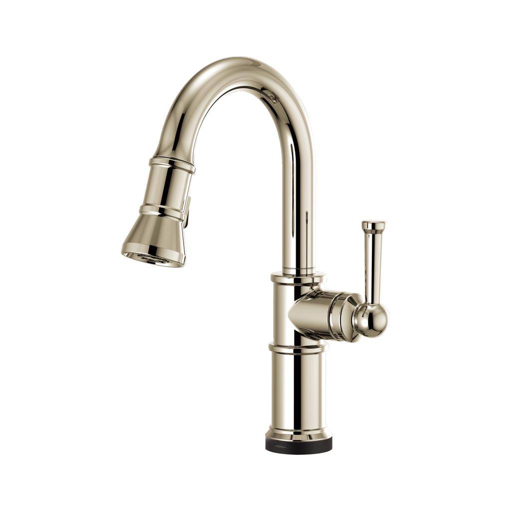 Brizo 64925LF Artesso Smart Touch Pull Down Prep Faucet Polished Nickel