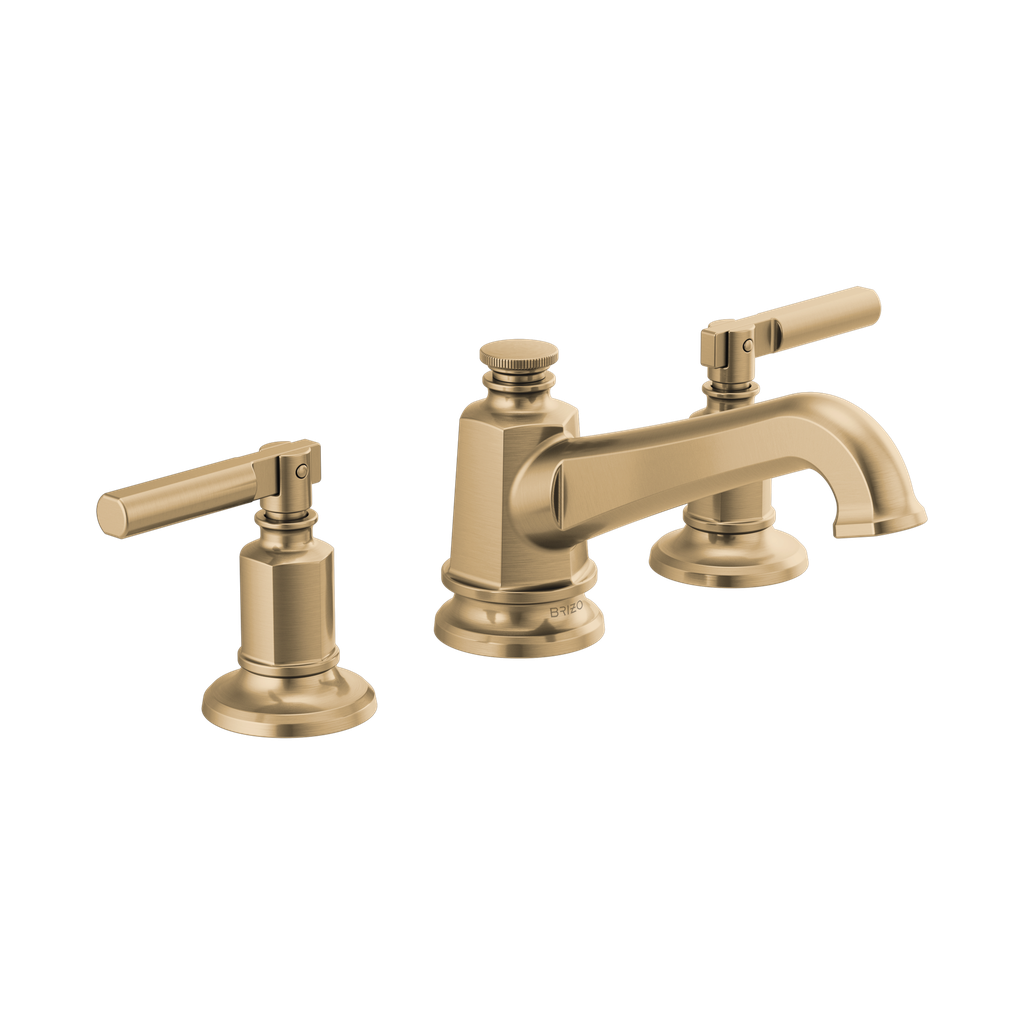 Brizo 65378LF-GLLHP-ECO Invari Widespread Lavatory Faucet Less Handles Brilliance Luxe Gold
