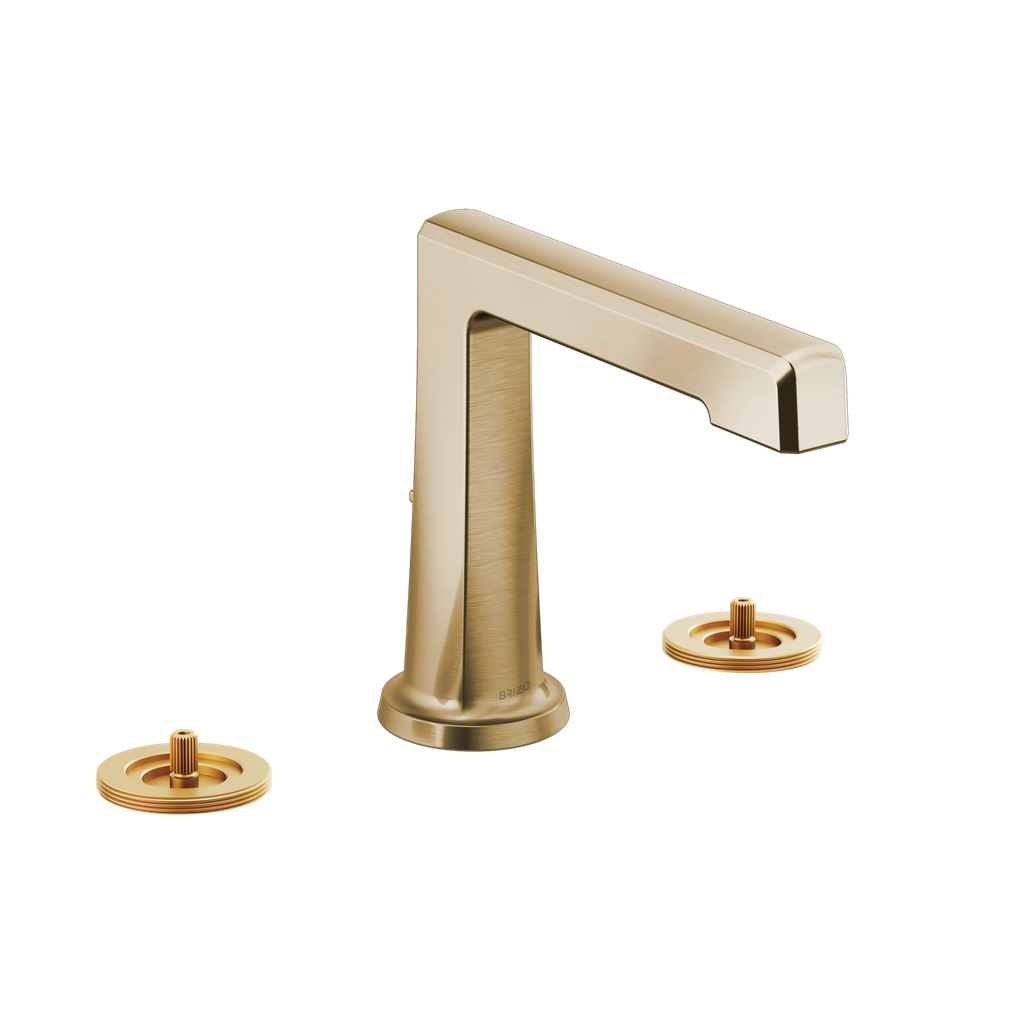 Brizo 65398LF-GLLHP Levoir Widespread Lavatory High Spout Less Handles Luxe Gold