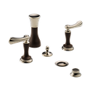 Brizo 68485-PNCOLHP Charlotte Mount Bidet Faucet Less Handles Cocoa Bronze Polished Nickel