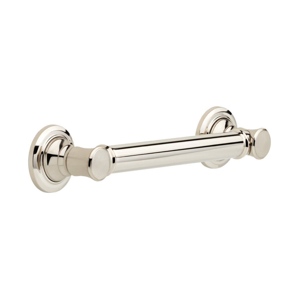 Brizo 69210-PN Traditional 12" Classic Grab Bar Brilliance Polished Nickel