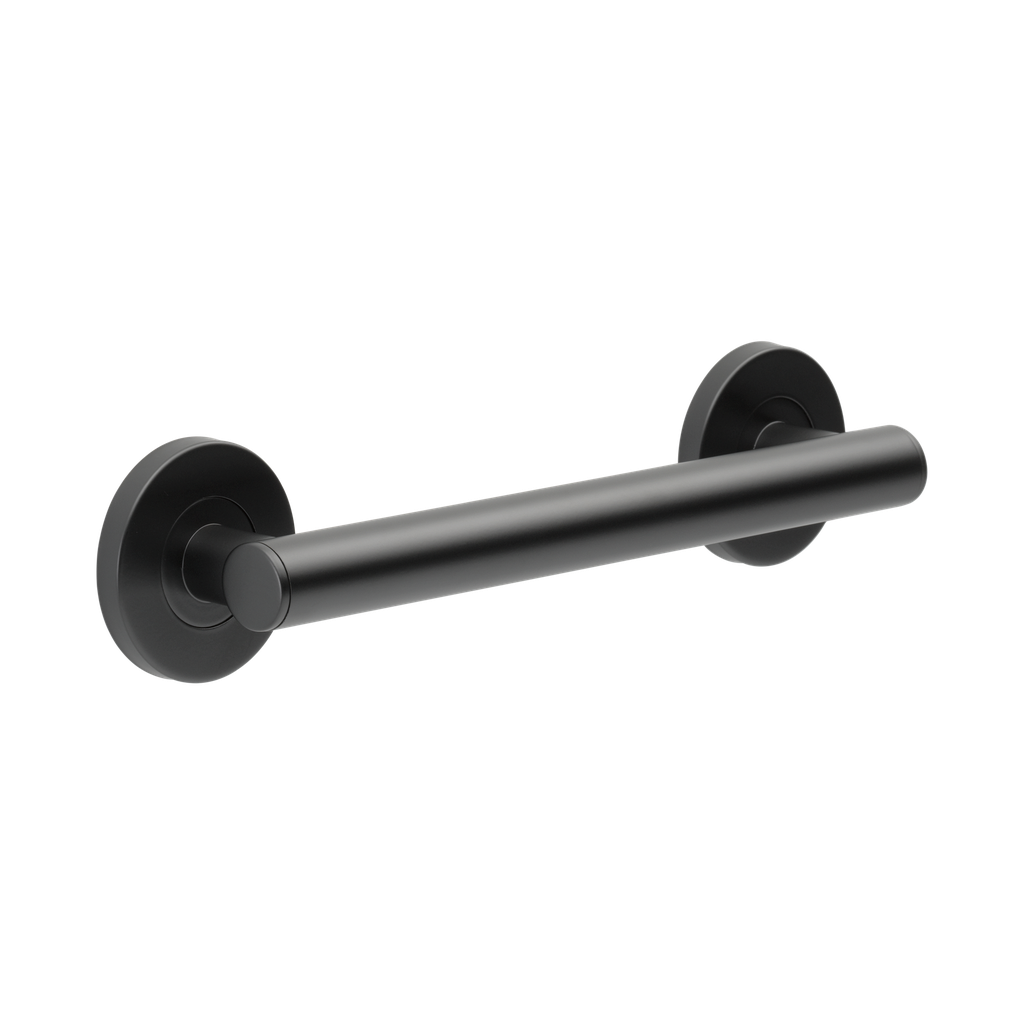 Brizo 69275-BL 12" Linear Round Grab Bar Matte Black