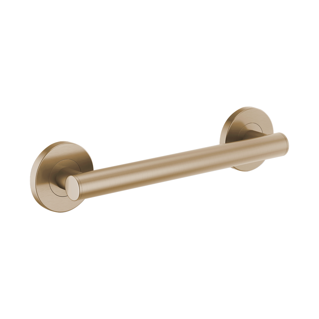 Brizo 69275-GL 12" Linear Round Grab Bar Brilliance Luxe Gold