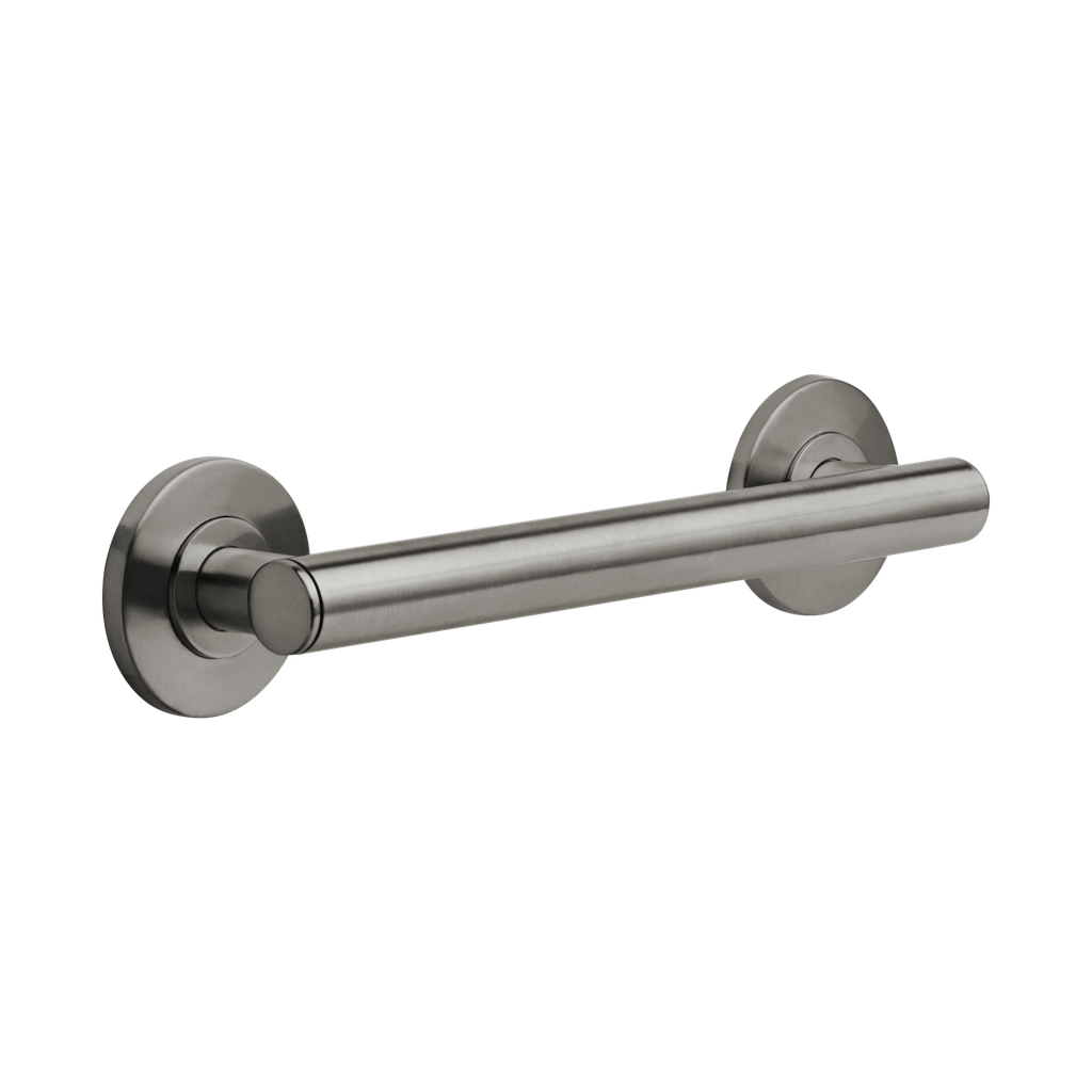 Brizo 69275-SL 12" Linear Round Grab Bar Brilliance Luxe Steel