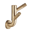 Brizo 693537-GL Litze Rotating Double Robe Hook With Knurling Brilliance Luxe Gold