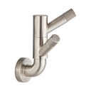 Brizo 693537-NK Litze Rotating Double Robe Hook With Knurling Brilliance Luxe Nickel