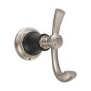 Brizo 693561-NKBL Rook Double Robe Hook Matte Black Brilliance Luxe Nickel