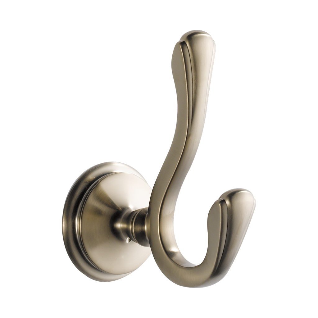 Brizo 693585-BN Charlotte Double Robe Hook Brilliance Brushed Nickel