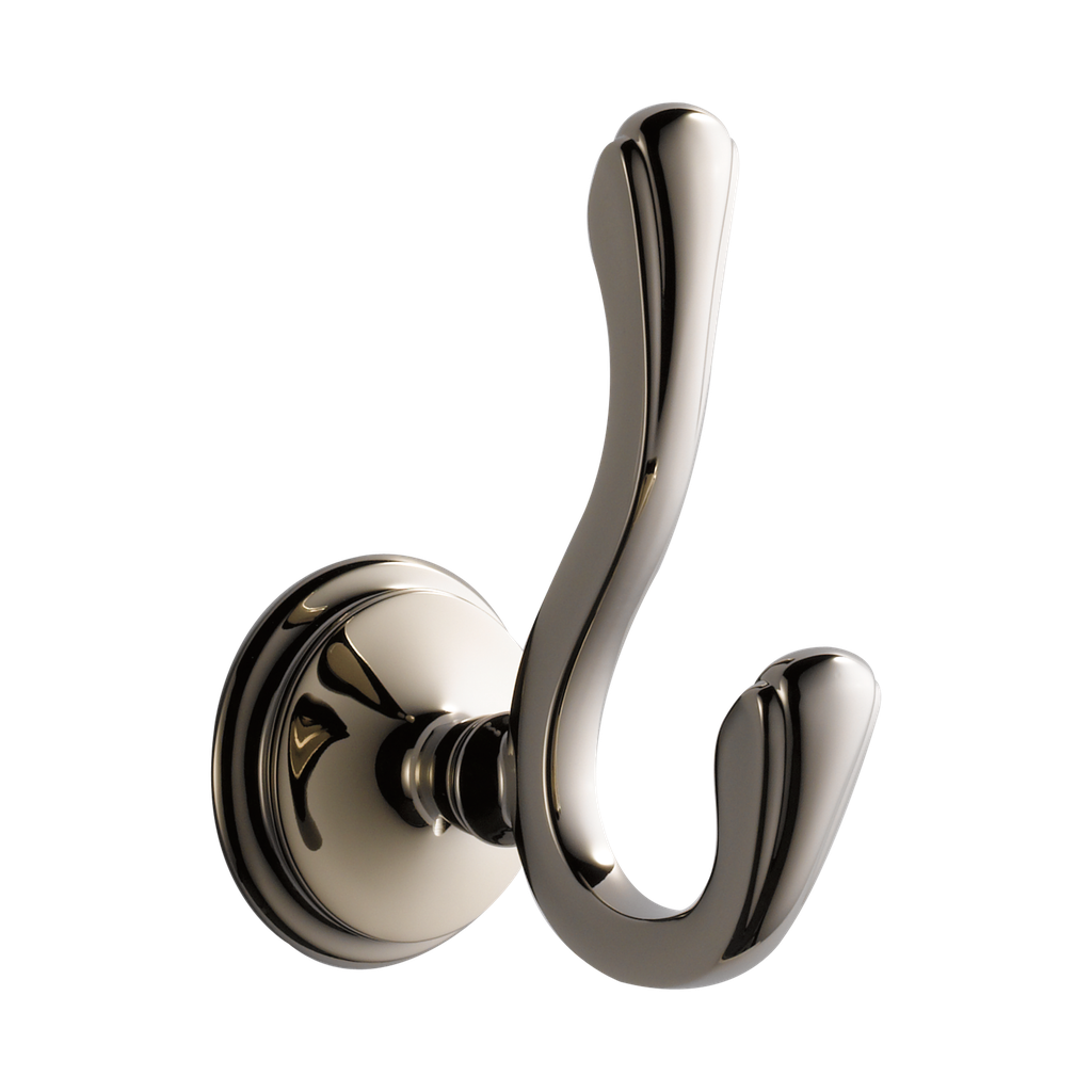 Brizo 693585-PN Charlotte Double Robe Hook Brilliance Polished Nickel