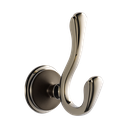 Brizo 693585-PNCO Charlotte Double Robe Hook Cocoa Bronze Brilliance Polished Nickel