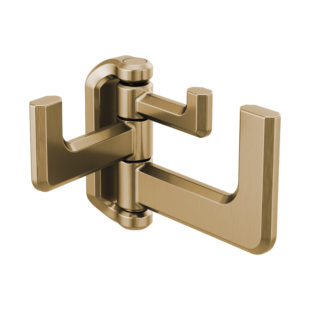 Brizo 693597-GL Levoir Hinged Robe Hook Brilliance Luxe Gold