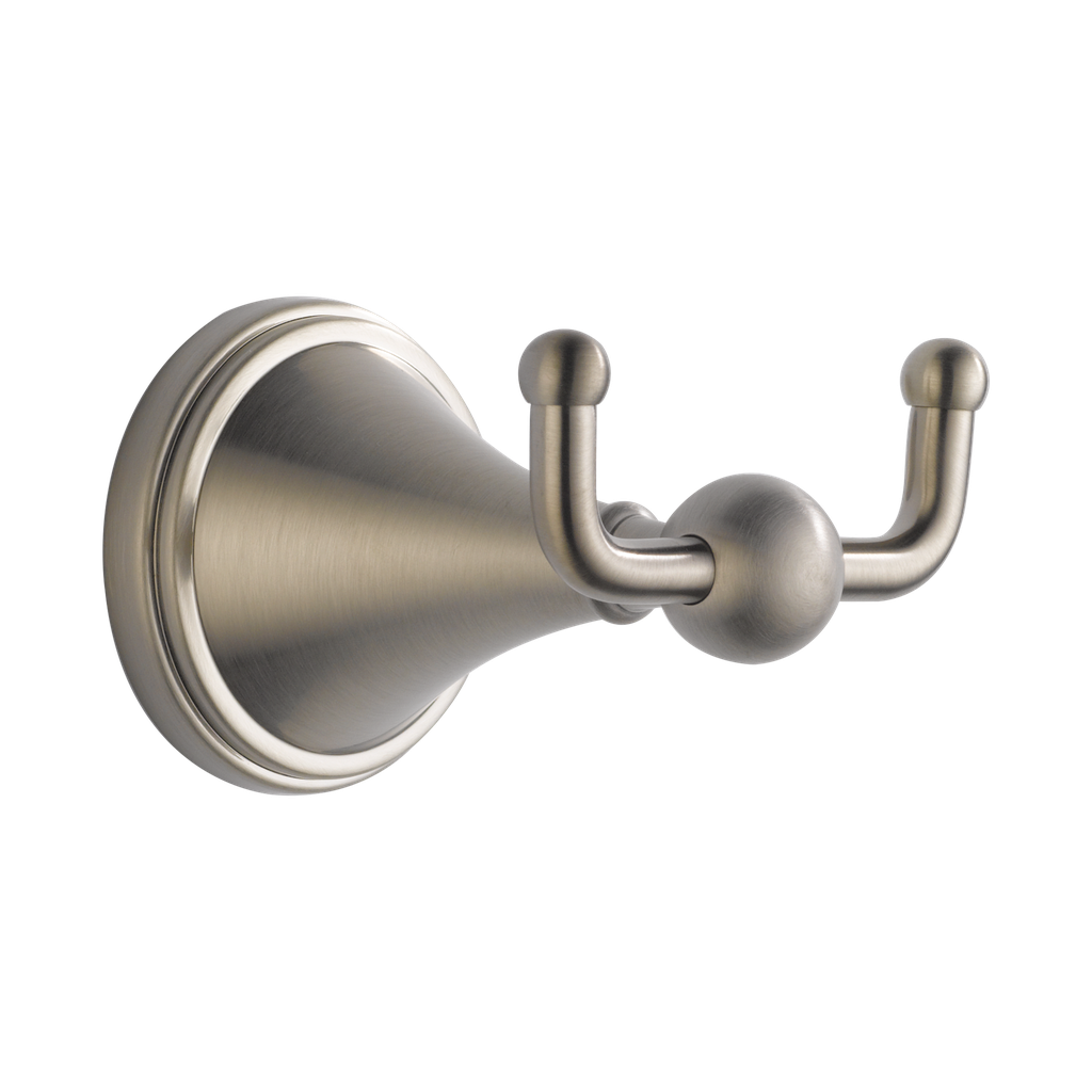 Brizo 69535-BN Traditional Double Robe Hook Brilliance Brushed Nickel