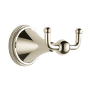 Brizo 69535-PN Traditional Double Robe Hook Brilliance Polished Nickel