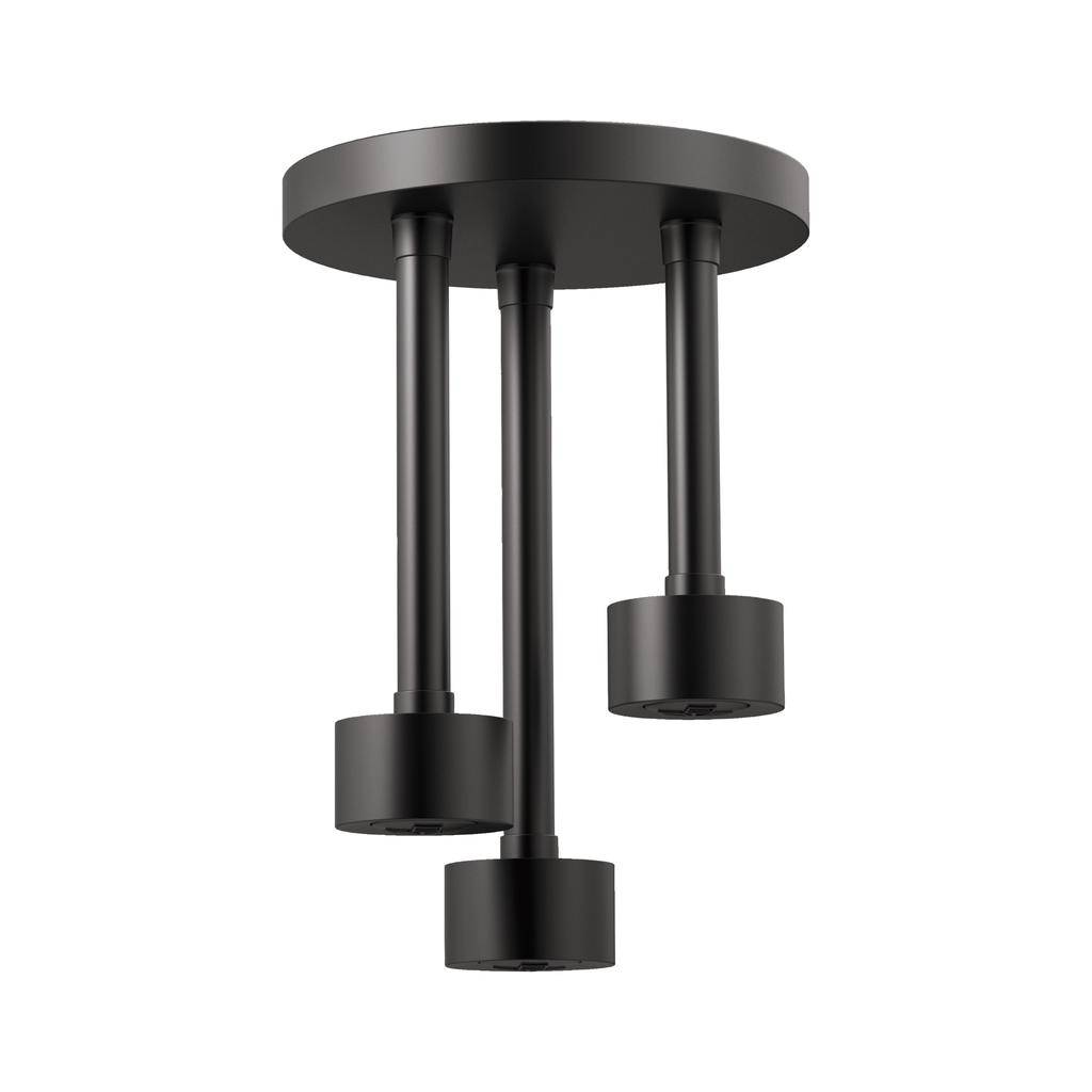 Brizo 81335-BL Ceiling Mount Pendant Raincan Showerhead Matte Black