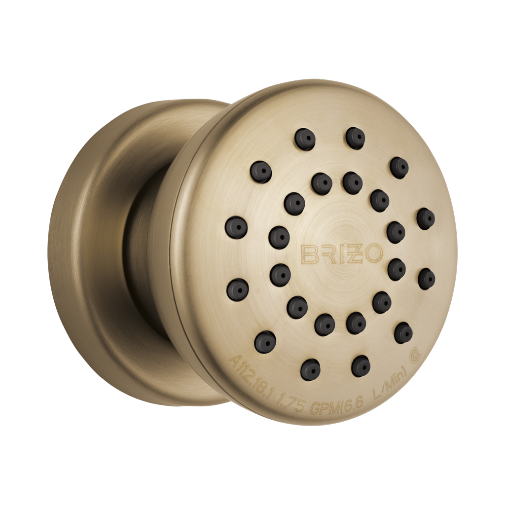 Brizo 84110-GL Essential Touch-Clean Round Body Spray Brilliance Luxe Gold