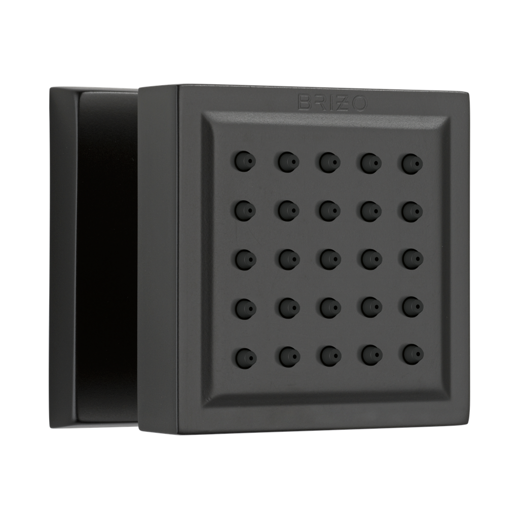 Brizo 84121-BL Essential Touch-Clean Square Body Spray Matte Black