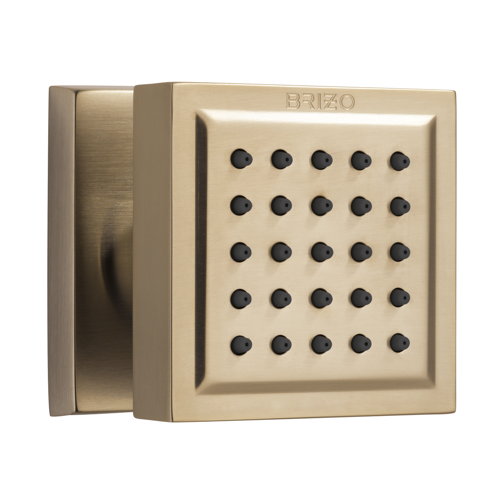 Brizo 84121-GL Essential Touch-Clean Square Body Spray Brilliance Luxe Gold