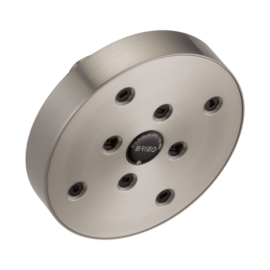 Brizo 87375-NK Essential 5" Linear Round H2OKINETI Showerhead Brilliance Luxe Nickel