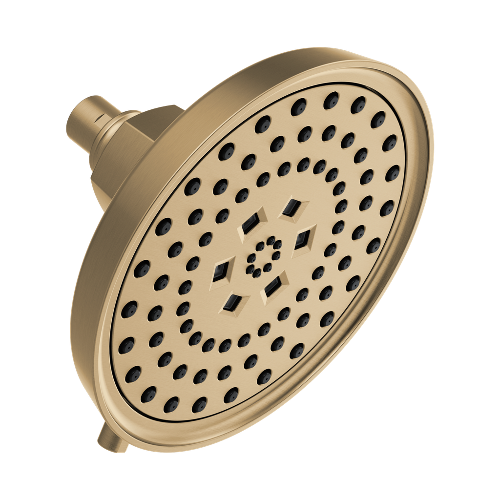 Brizo 87476-GL Invari H2Okinetic Round Multi-Function Showerhead Brilliance Luxe Gold