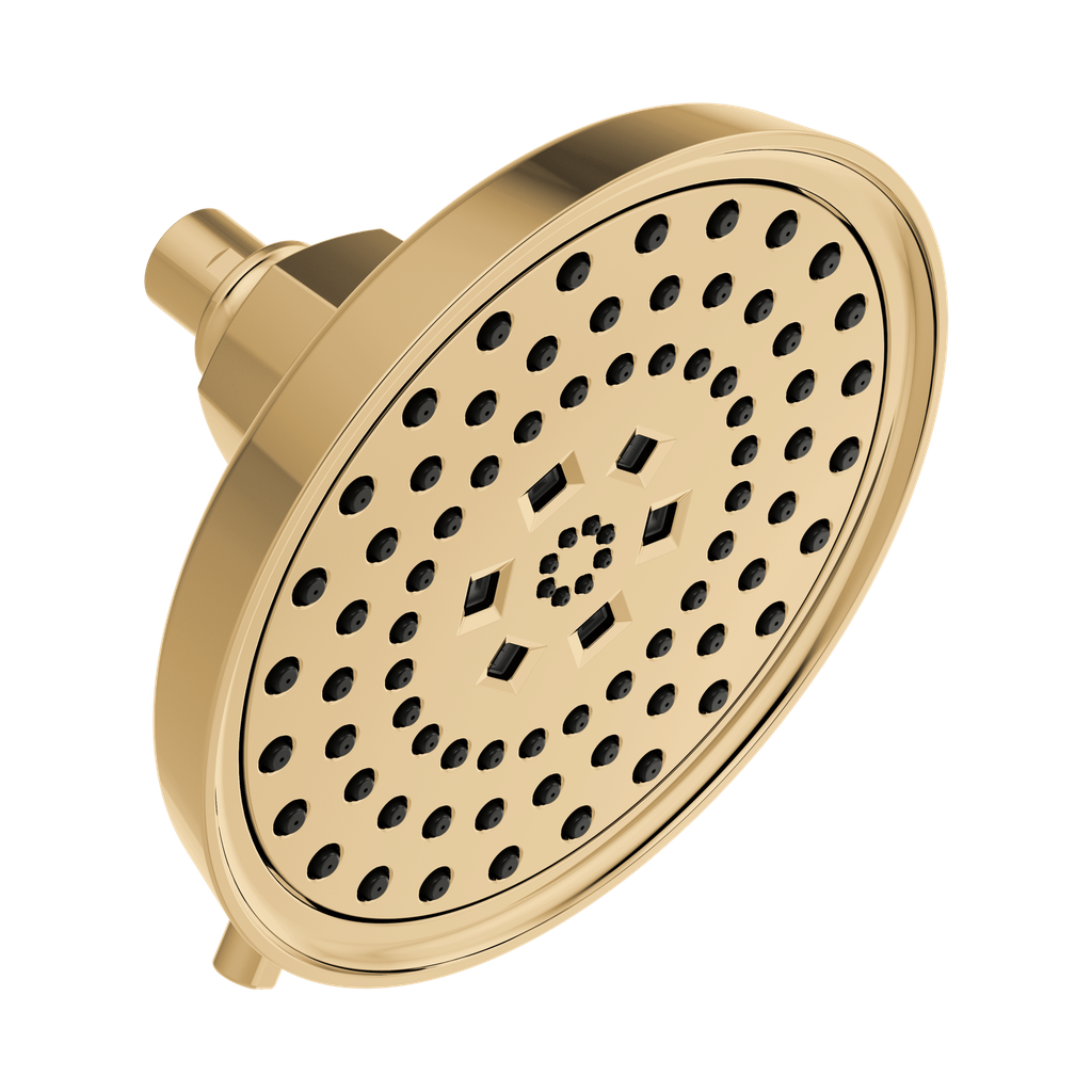 Brizo 87476-PG Invari H2Okinetic Round Multi-Function Showerhead Brilliance Polished Gold