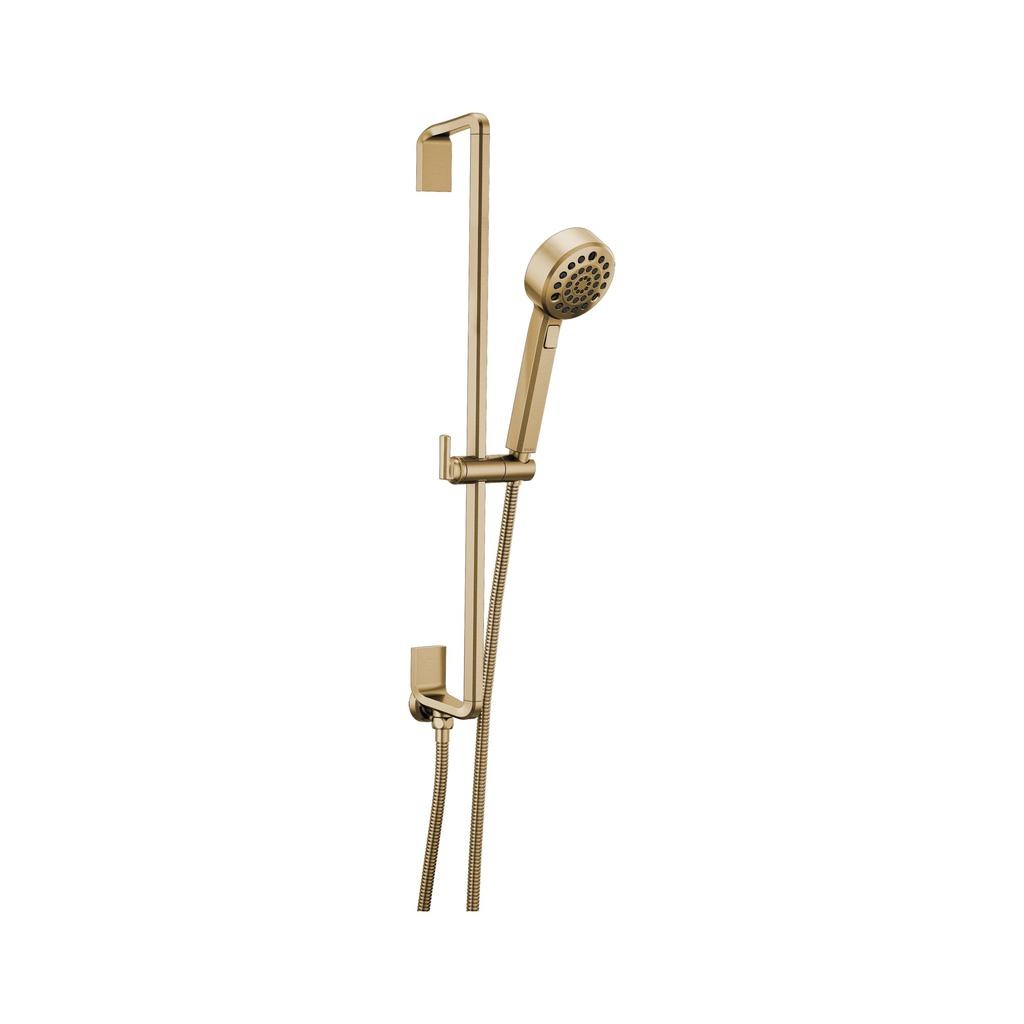 Brizo 88798 Levoir Slide Bar Handshower With H2Okinetic Technology Luxe Gold