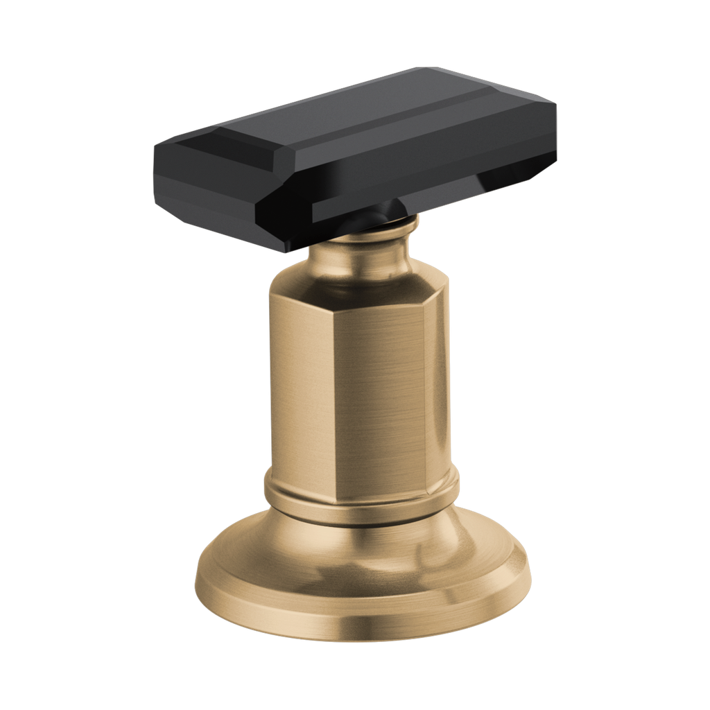 Brizo HK5376-GLBC Invari Widespread Crystal Lever Handle Kit Brilliance Luxe Gold Black Crystal Accent