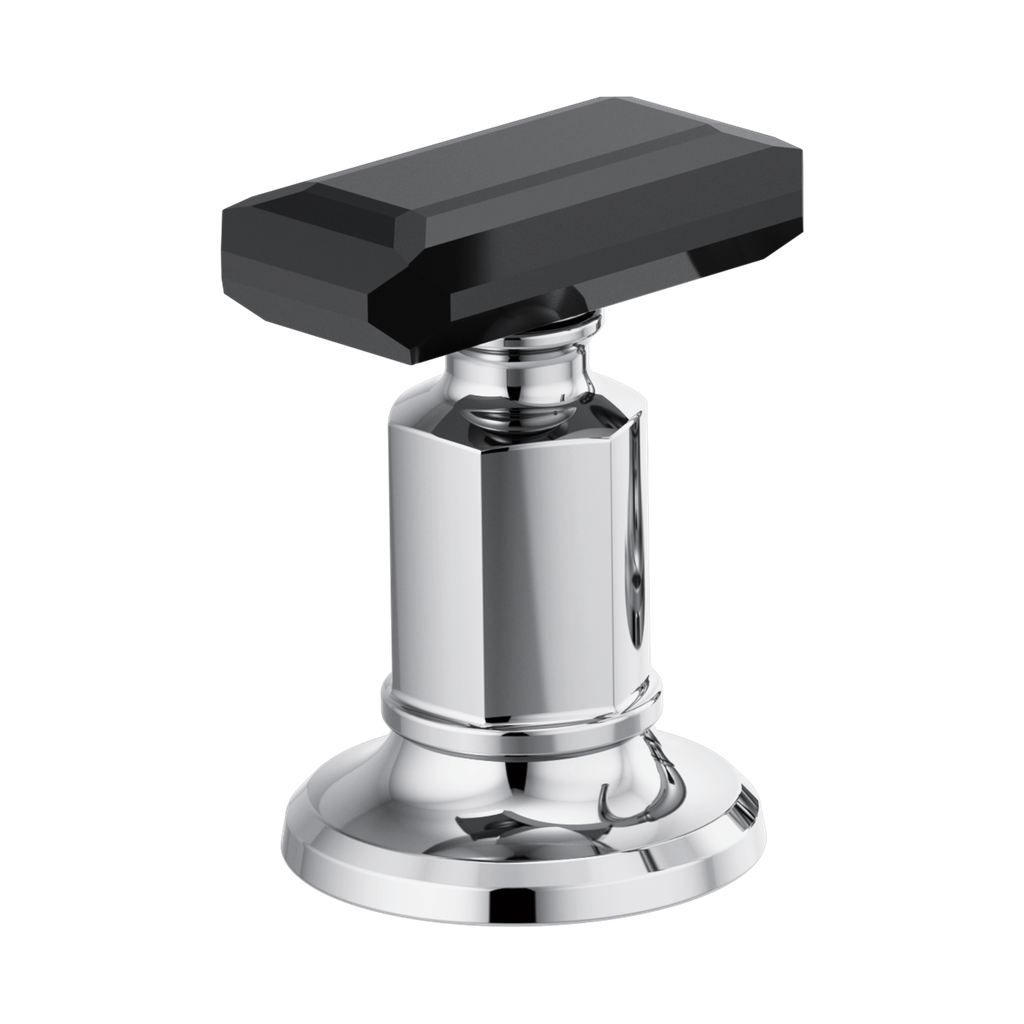 Brizo HK5376-PCBC Invari Widespread Crystal Lever Handle Kit Polished Chrome Black Crystal Accent