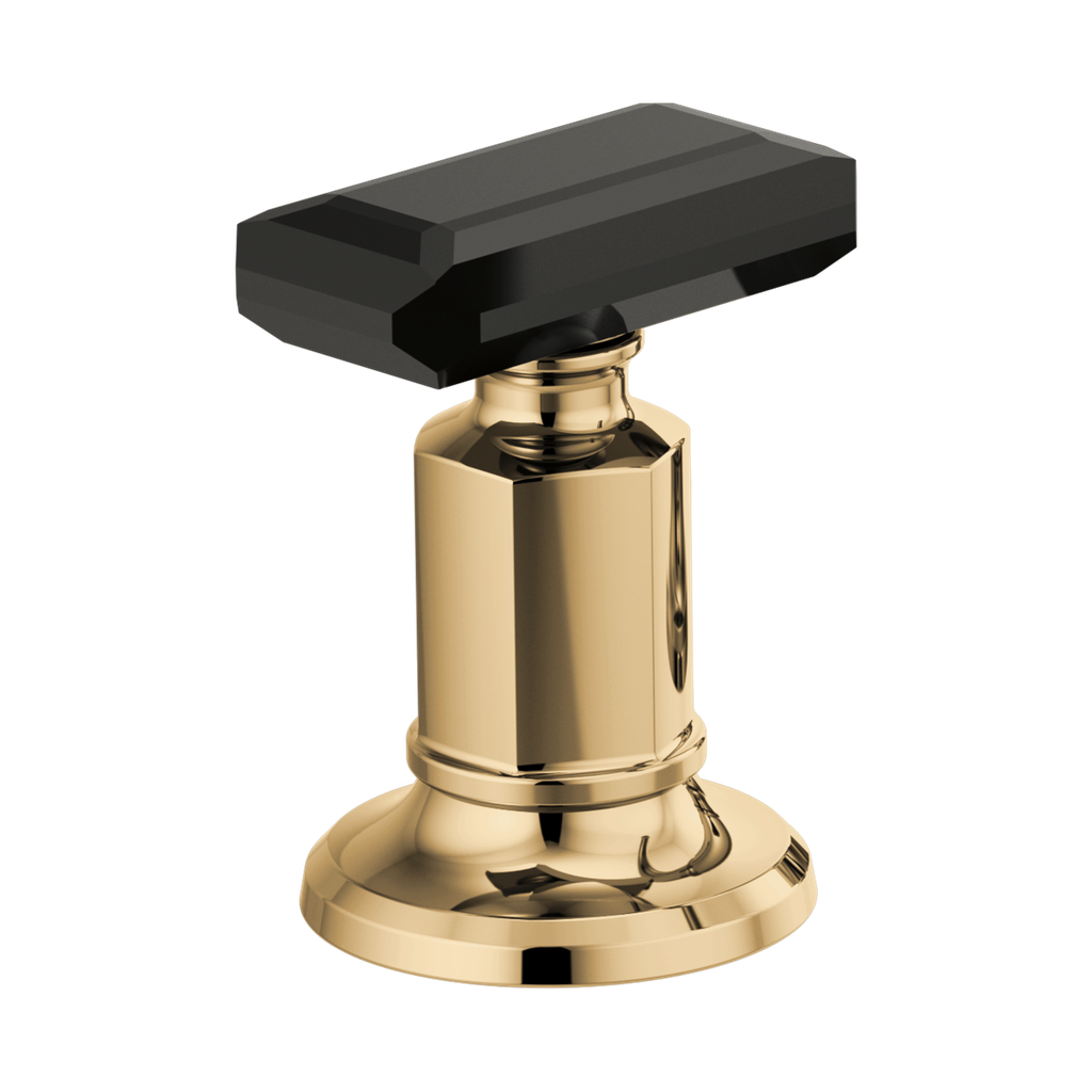 Brizo HK5376-PGBC Invari Widespread Crystal Lever Handle Kit Brilliance Polished Gold Black Crystal Accent