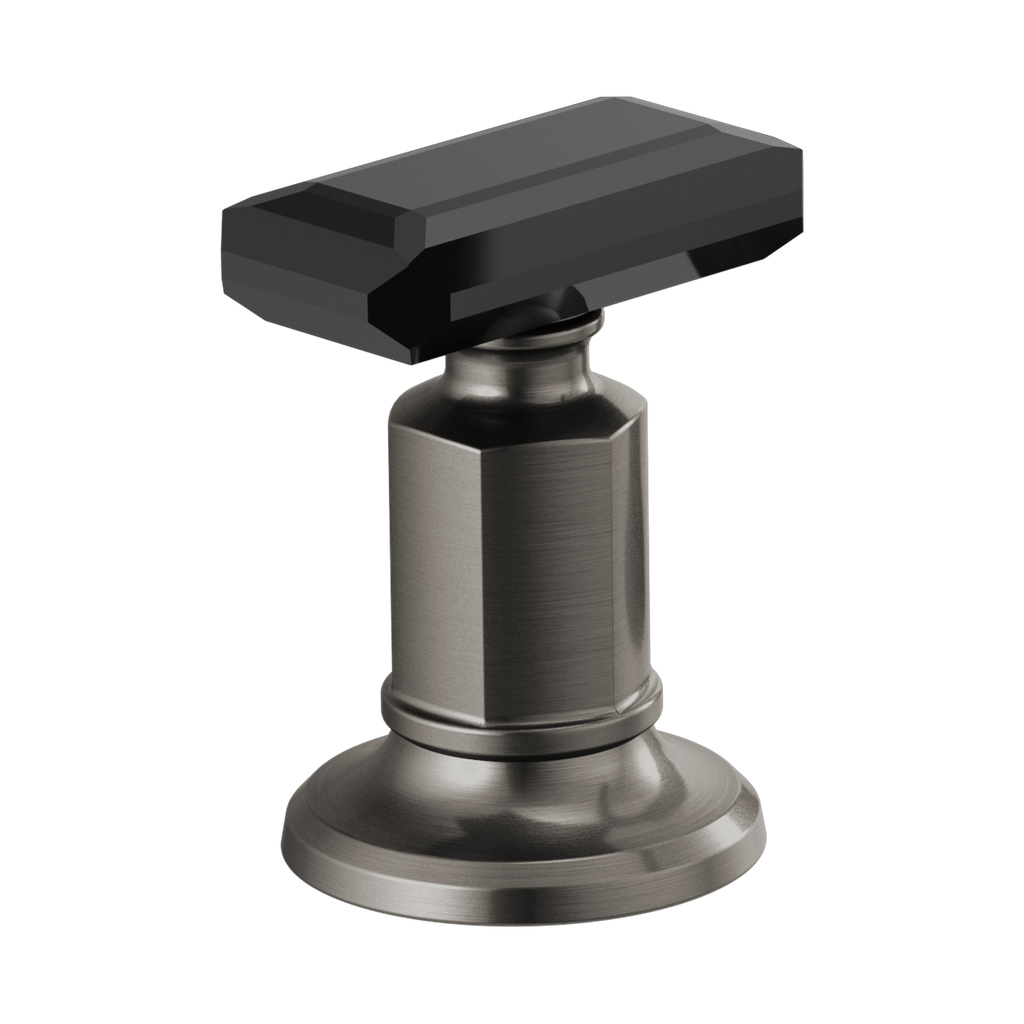 Brizo HK5376-SLBC Invari Widespread Crystal Lever Handle Kit Luxe Steel Black Crystal Accent
