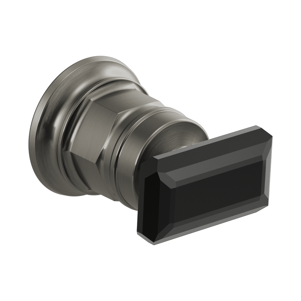 Brizo HK5876-SLBC Invari Wallmount Lavatory Crystal Lever Handle Kit Luxe Steel Black Crystal Accent