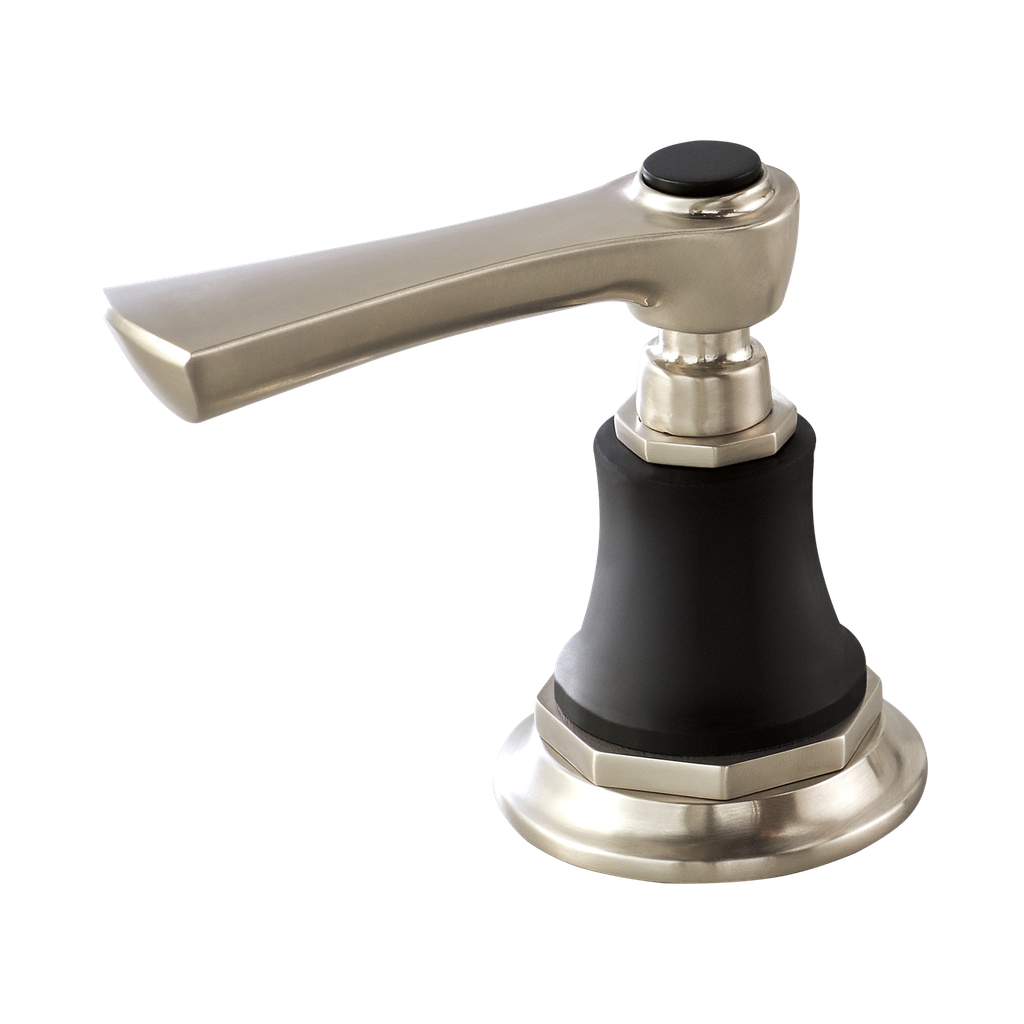 Brizo HL5360-NKBL Rook Widespread Lavatory Lever Handle Kit Matte Black Brilliance Luxe Nickel