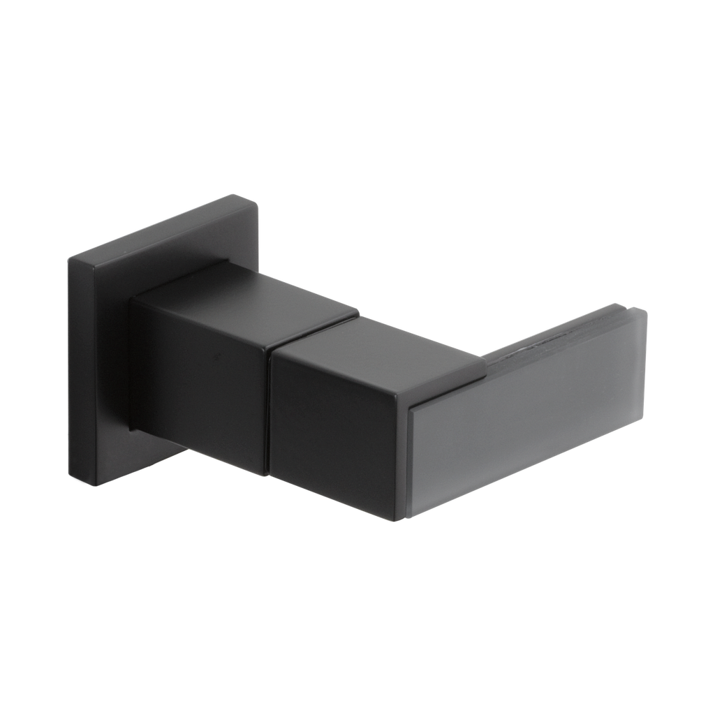 Brizo HL5882-BL Siderna Wall Mount Lavatory Lever Handle Kit Matte Black Solar Gray Glass