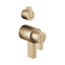Brizo HL7532-GL Litze Thermostatic Valve With Diverter Trim Handle Kit Brilliance Luxe Gold