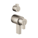 Brizo HL7532-NK Litze Thermostatic Valve With Diverter Trim Handle Kit Brilliance Luxe Nickel