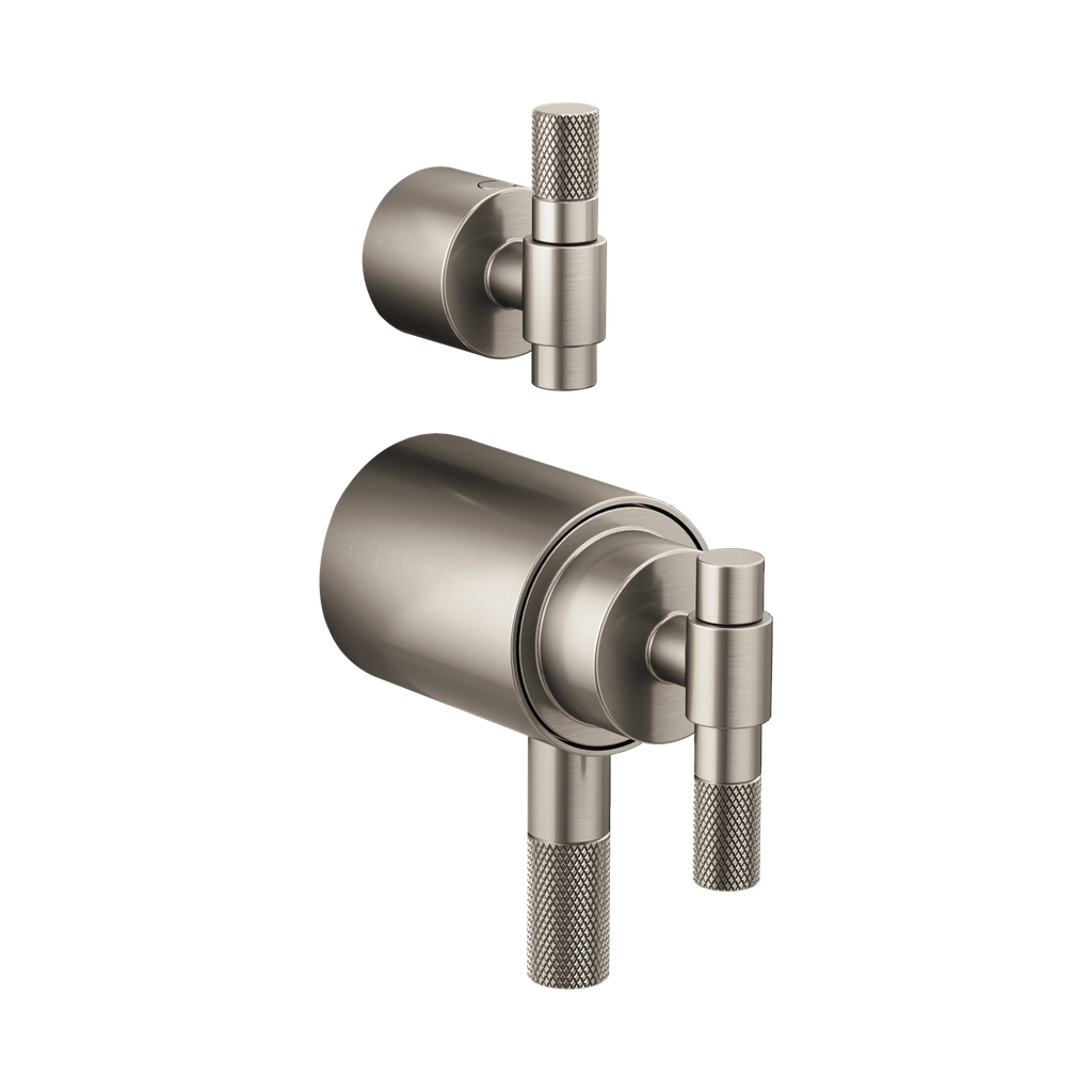 Brizo HL7533-NK Litze Thermostatic Valve With Diverter Trim Handle Kit Brilliance Luxe Nickel