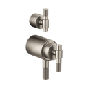 Brizo HL7533-NK Litze Thermostatic Valve With Diverter Trim Handle Kit Brilliance Luxe Nickel
