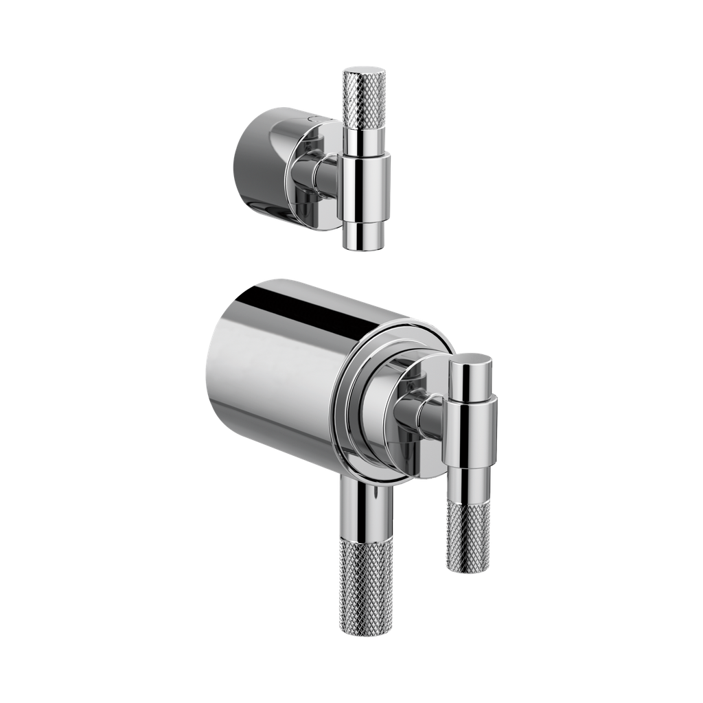Brizo HL7533-PC Litze Thermostatic Valve With Diverter Trim Handle Kit Polished Chrome