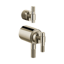 Brizo HL7533-PN Litze Thermostatic Valve With Diverter Trim Handle Kit Brilliance Polished Nickel