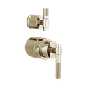 Brizo HL75P33-PN Litze Pressure Balance Valve Trim T-Lever Handle Kit Brilliance Polished Nickel