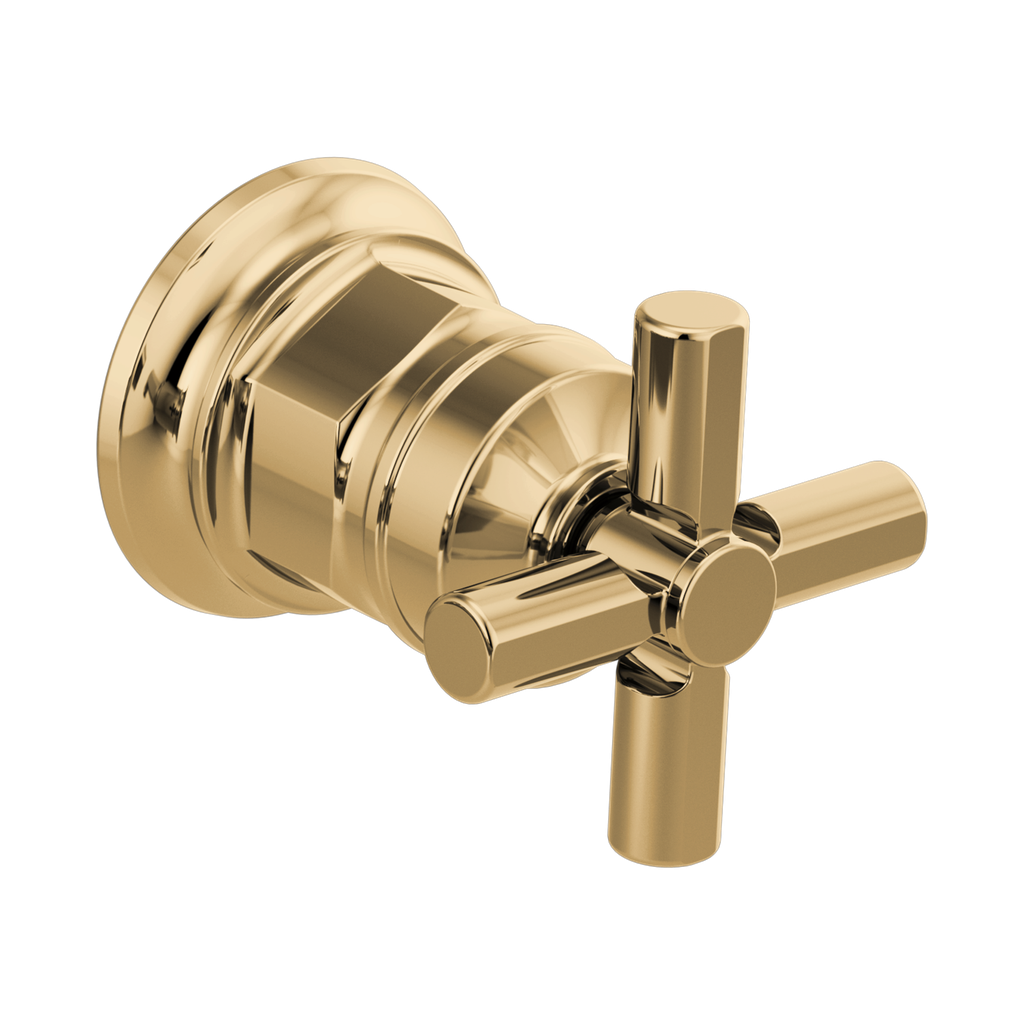 Brizo HX5876-PG Invari Wall Mount Lavatory Cross Handle Kit Brilliance Polished Gold