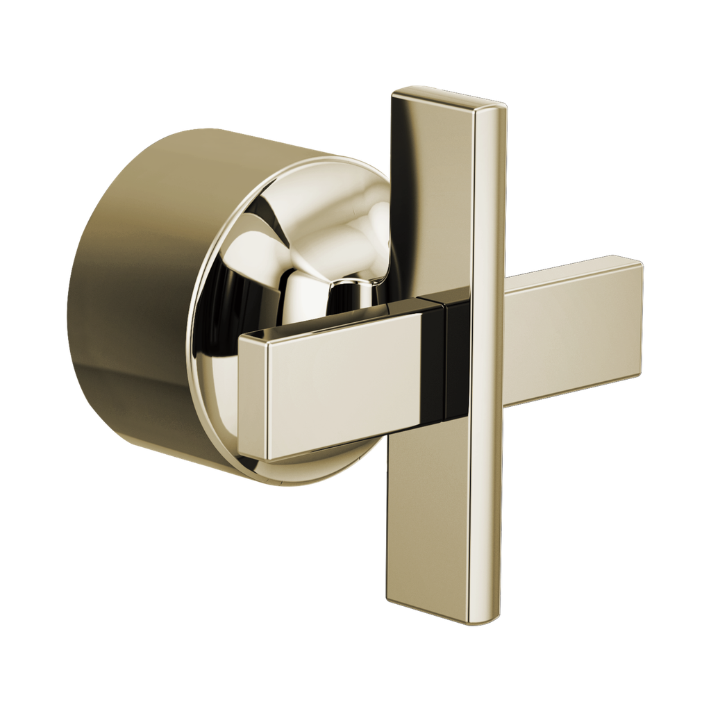Brizo HX6698-PN Levoir Sensori Thermostatic Valve Trim Cross Handle Kit Brilliance Polished Nickel