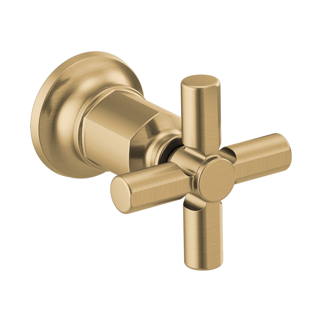 Brizo HX70476-GL Invari Wall Mount Tub Filler Cross Handle Kit Brilliance Luxe Gold