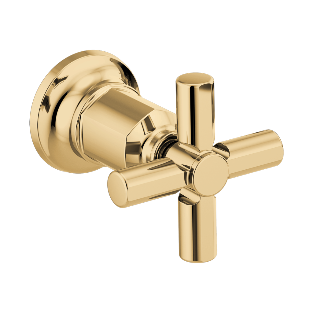 Brizo HX70476-PG Invari Wall Mount Tub Filler Cross Handle Kit Brilliance Polished Gold