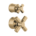 Brizo HX75P76-GL Invari Pressure Balance Valve Diverter Trim Cross Handle Kit Brilliance Luxe Gold