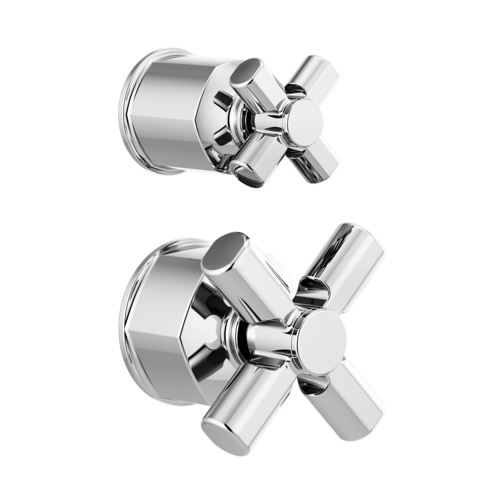 Brizo HX75P76-PC Invari Pressure Balance Valve Diverter Trim Cross Handle Kit Polished Chrome