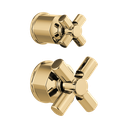 Brizo HX75P76-PG Invari Pressure Balance Valve Diverter Trim Cross Handle Kit Brilliance Polished Gold