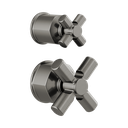 Brizo HX75P76-SL Invari Pressure Balance Valve Diverter Trim Cross Handle Kit Brilliance Luxe Steel