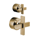 Brizo HX75P98-GL Levoir Pressure Balance Valve With Diverter Trim Handle Kit Brilliance Luxe Gold